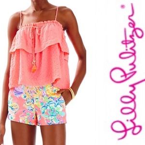 Lilly Pulitzer Mays Top in Coral Reef - XXS